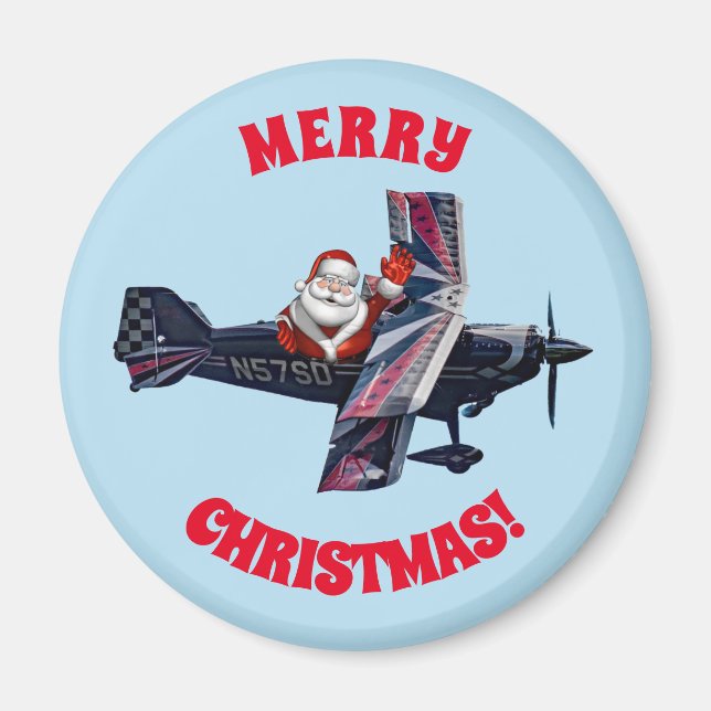 Waving Santa    Magnet (Front)