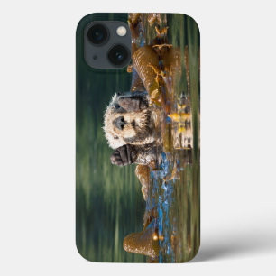 Waving Sea Otter iPhone 13 Case