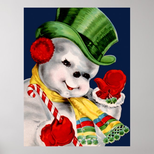 Waving Snowman Poster (Front)