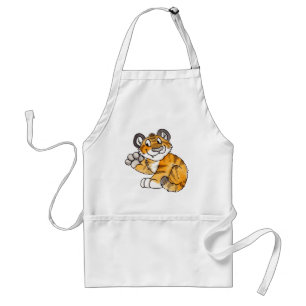 Waving Tiger Cub Apron