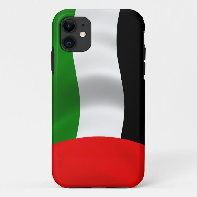 Waving UAE Flag Case-Mate iPhone Case (Back)