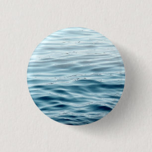 Waving water 3 cm round badge
