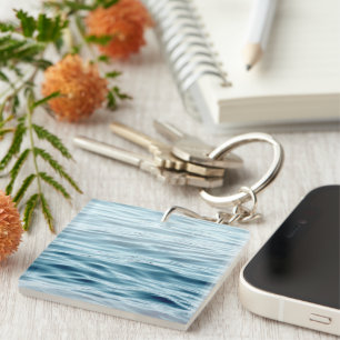 Waving water key ring