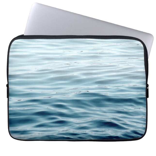 Waving water laptop sleeve (Front)