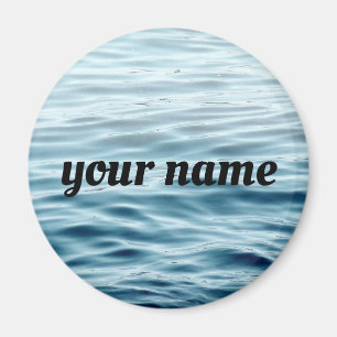 Waving water name magnet