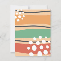 Wavy abstract modern art Postcard