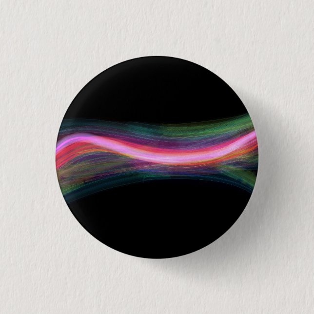 Wavy background with colourful lines 3 cm round badge (Front)