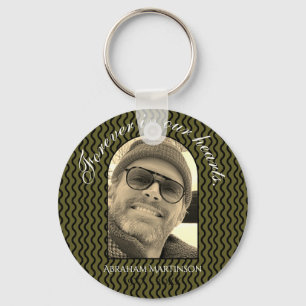 Wavy Basic In Loving Memory Keepsake Keychain