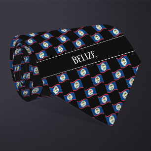 Wavy Belise Flag Pattern Tie