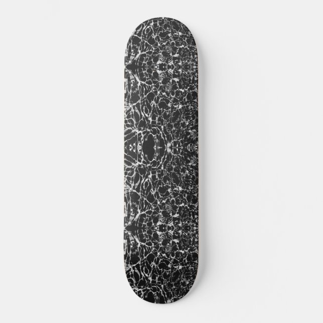 WAVY BLACK AND WHITE SKATEBOARD (Front)