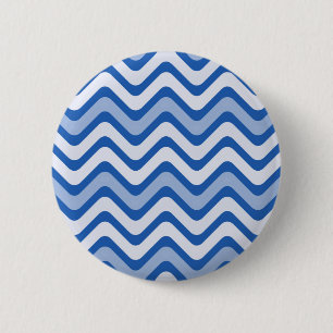 Wavy Blue Pattern 6 Cm Round Badge