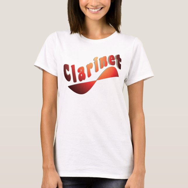 Wavy Clarinet T-Shirt (Front)