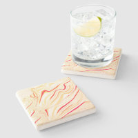 Wavy cloth with light beige tones, red pink curve