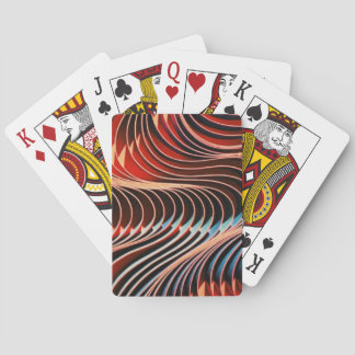 Wavy colours playing cards