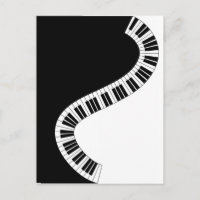 Wavy Curved Piano Keyboard