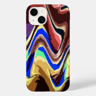 Wavy Fiesta Colours Pattern Case-Mate iPhone 14 Case