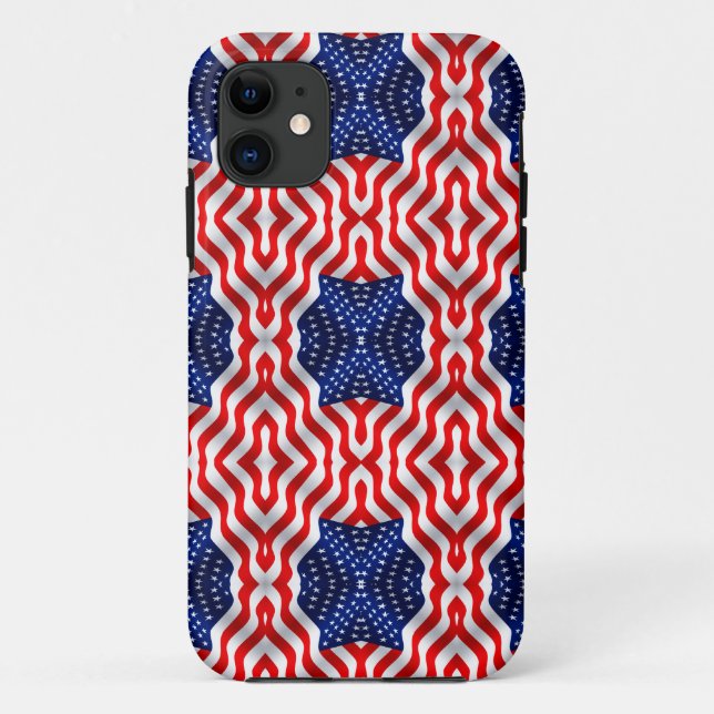 Wavy Flag Banner Case-Mate iPhone Case (Back)