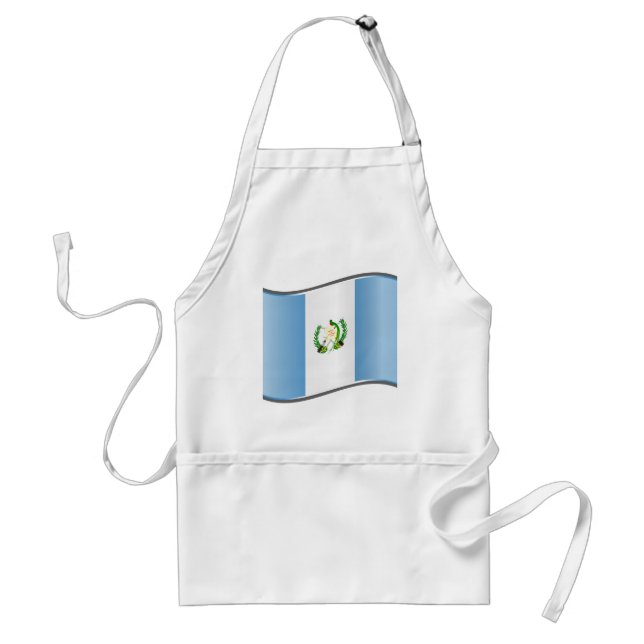 Wavy Guatemala Flag Standard Apron (Front)