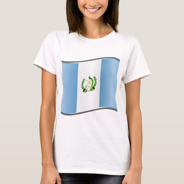 Wavy Guatemala Flag T-Shirt (Front)