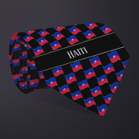Wavy Haiti Flag Pattern