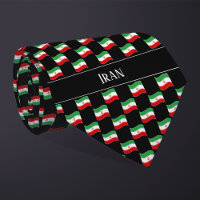 Wavy Iran Flag Pattern 
