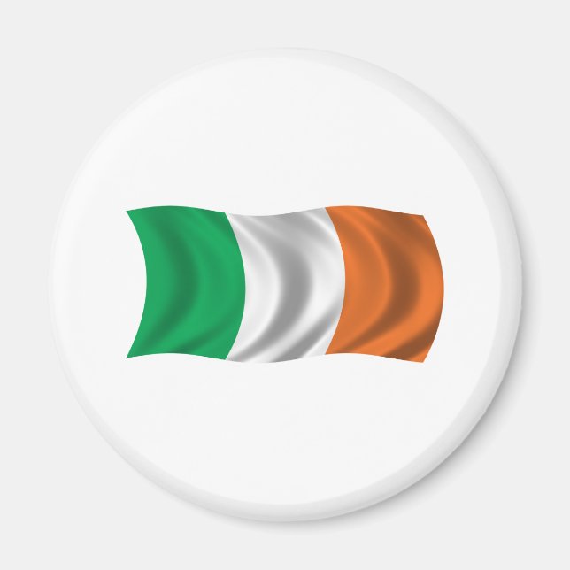 Wavy Ireland Flag Magnet (Front)