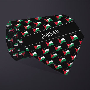 Wavy Jordan Flag Pattern  Tie