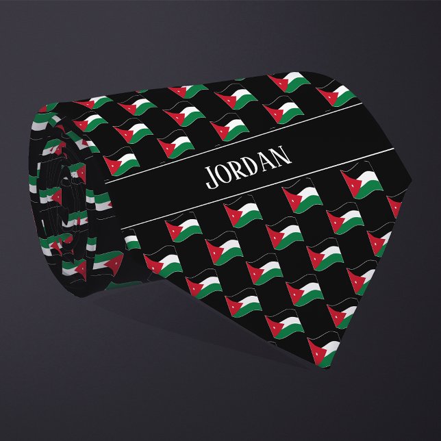 Wavy Jordan Flag Pattern  Tie (Creator Uploaded)