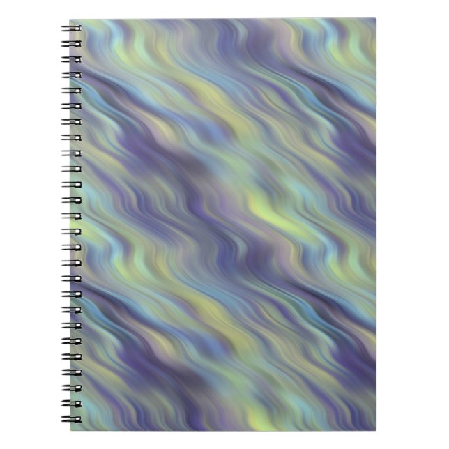 Wavy Lavender Texture Notebook (Front)