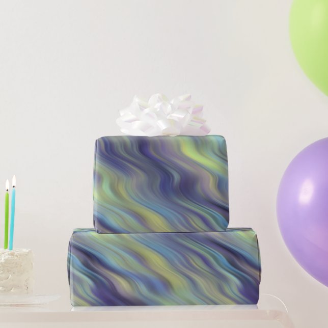 Wavy Lavender Texture Wrapping Paper (Party Gifts)
