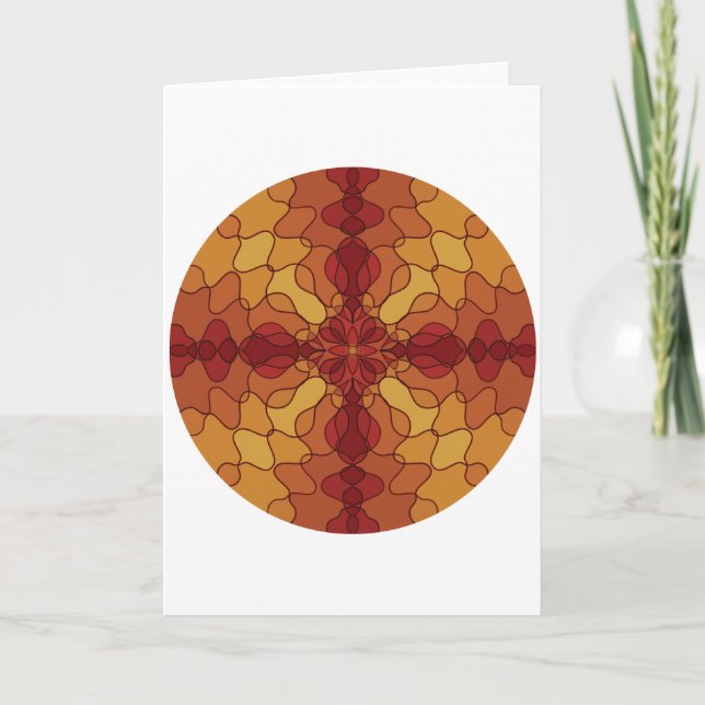 Wavy Line Cross overlay Card (Front)