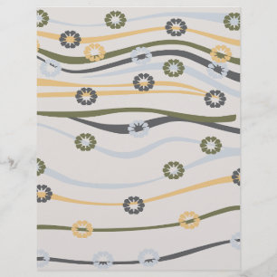Wavy Line Scrapbook Paper: