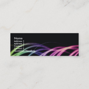 Wavy lines business card template