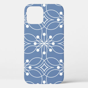 Wavy Lines Geometric Vintage Pattern iPhone 12 Case