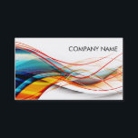 Wavy Lines Modern Science and Technology Business Card<br><div class="desc">Professional 2-sided design for your high-tech business, career professions and more. To change the text, use the personalise option. For more extensive text changes such as changes to the font, font colour, or text layout, choose the customise option. This design can be requested for any of the products offered at...</div>