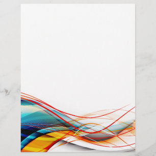 Wavy Lines Modern Science and Technology Custom Flyer