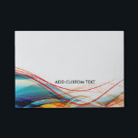 Wavy Lines Modern Science and Technology Custom Post-it Notes<br><div class="desc">Professional custom design for your high-tech business, career professions and more. To change the text, use the personalise option. For more extensive text changes such as changes to the font, font colour, or text layout, choose the customise option. This design can be requested for any of the products offered at...</div>