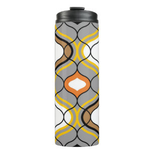 Wavy lines, seamless geometric pattern. thermal tumbler