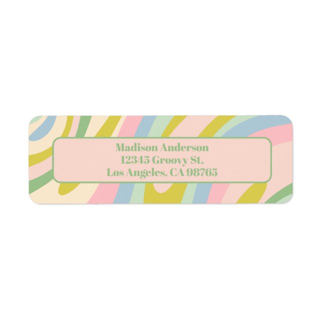 Wavy Loops Pastel Abstract Pattern (Front)