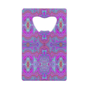 Wavy Magenta and Blue Trippy Marbled Pattern