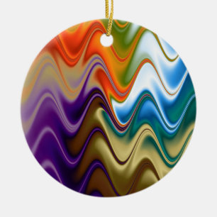 Wavy Multicolor Abstract Ornament