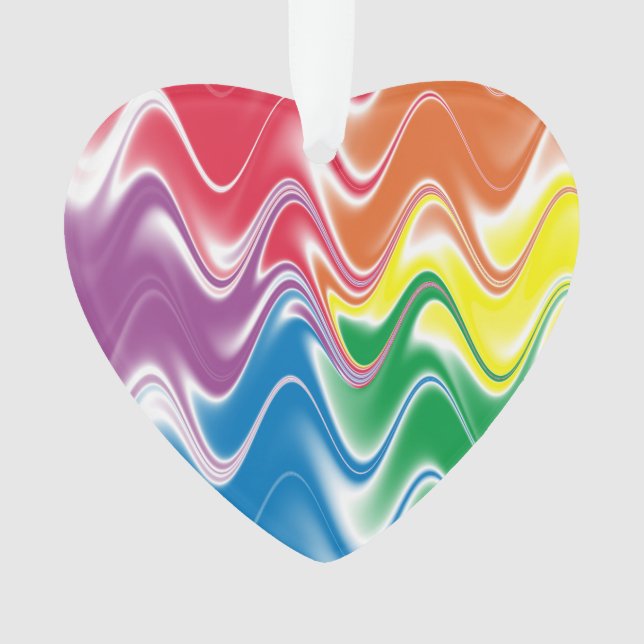 Wavy Multicolor Abstract Ornament (Front)