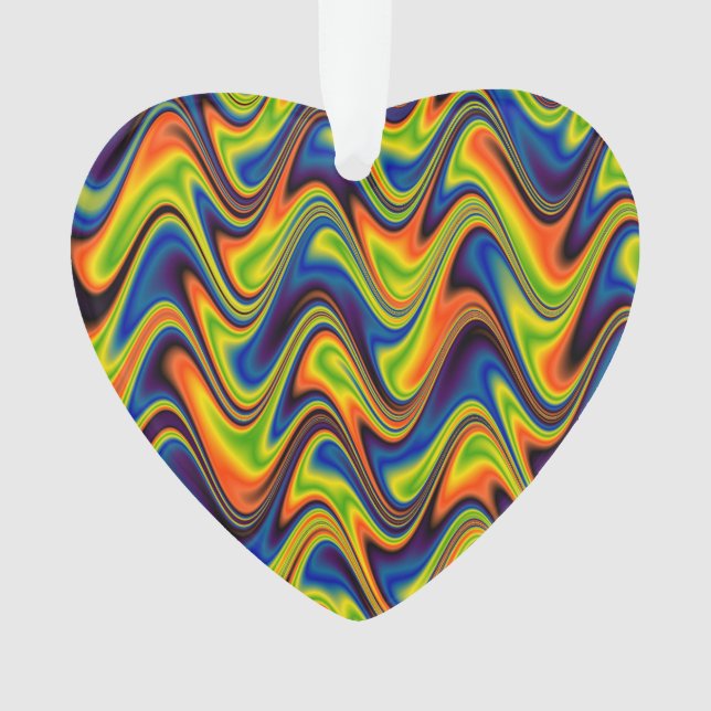 Wavy Multicolor Abstract Ornament (Front)