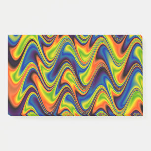 Wavy Multicolor Abstract Post-it Notes