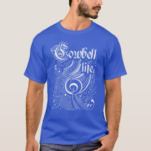 Wavy Music Cowbell Life T-Shirt