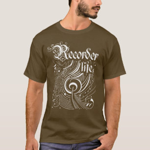 Wavy Music Recorder Life T-Shirt