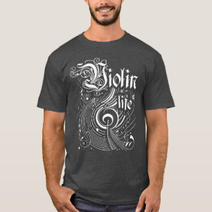 Wavy Music Violin Life T-Shirt
