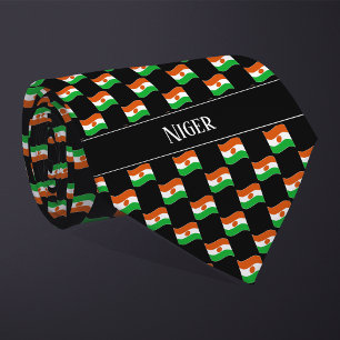 Wavy Niger Flag Pattern  Tie