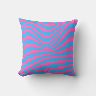 Wavy Optical Illusion Pattern   Cushion