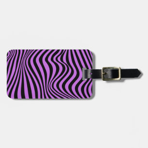 Wavy Optical Illusion Pattern       Luggage Tag